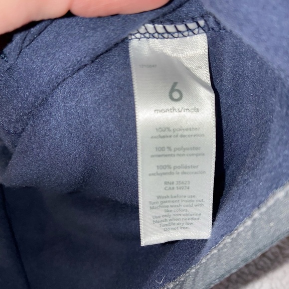 Carters 6 Month Daddy & Son Construction Fleece Zip Up Vest EUC Cute Baby Top - Picture 4 of 4